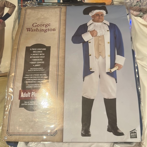 Size XXL Halloween Costume Party Costume GEORGE WASHINGTON Theater Enter… - Picture 1 of 9